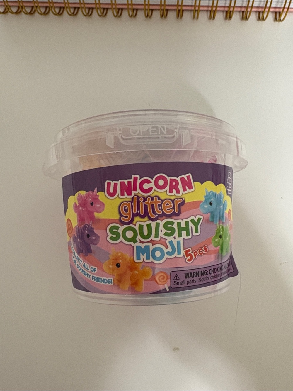 Unicorn Glitter Squishy Moji - Assorted Colors (5-Pack) - Picture 2 of 3
